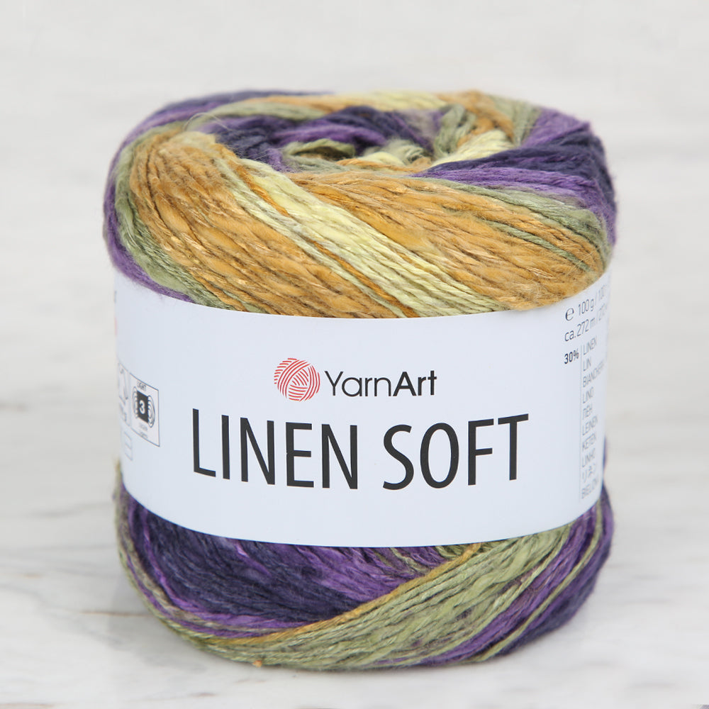 YarnArt Linen Soft Ebruli El Örgü İpi - 7410